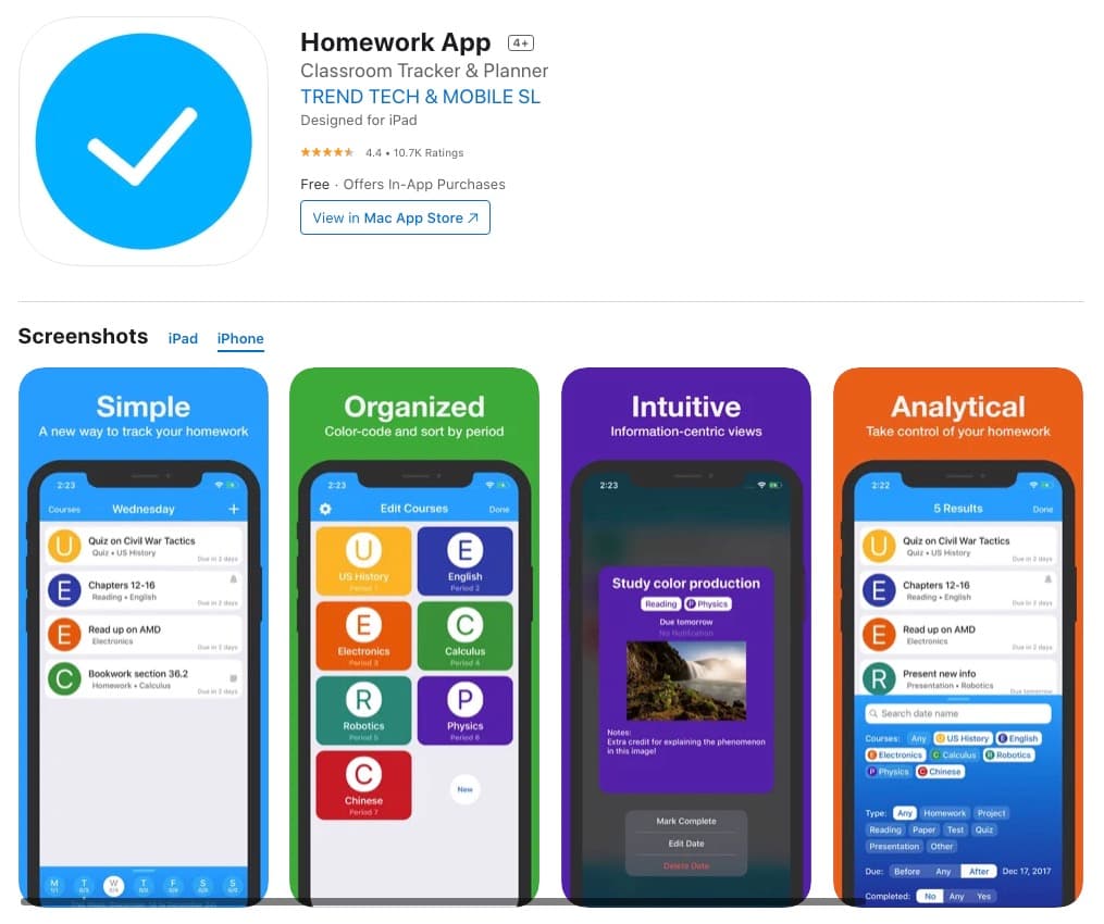 Homework App (Acquired)